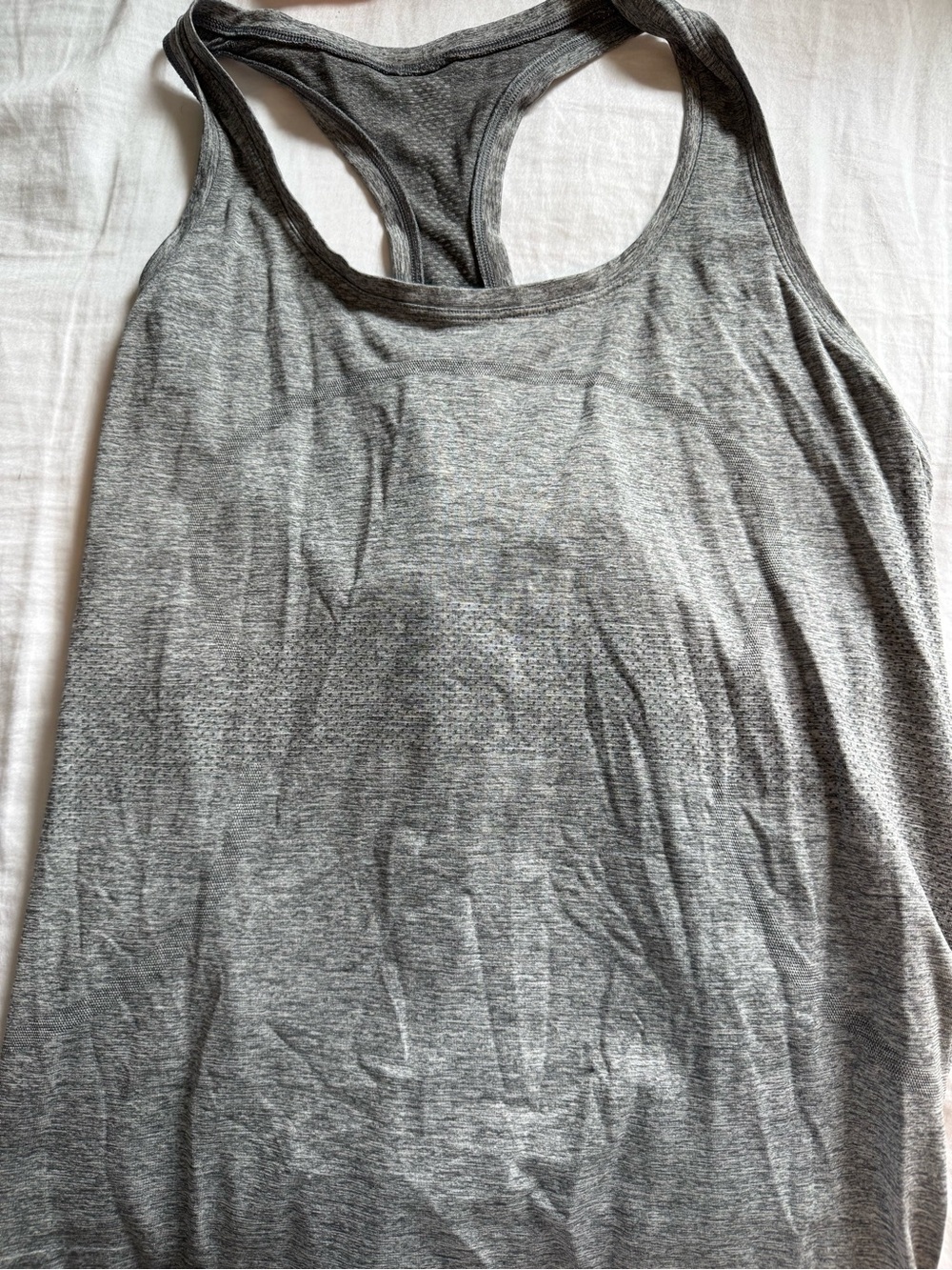 lululemon athletica Gray Racerback Tank Top